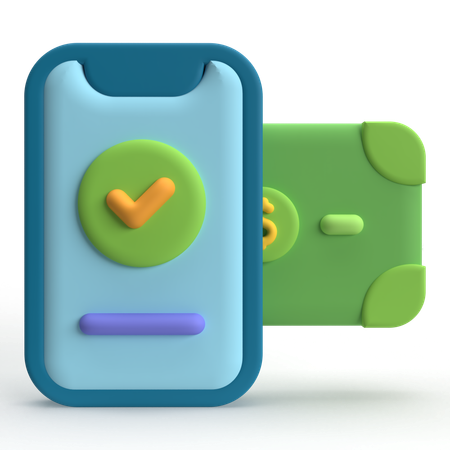 Mobile Payment  3D Icon