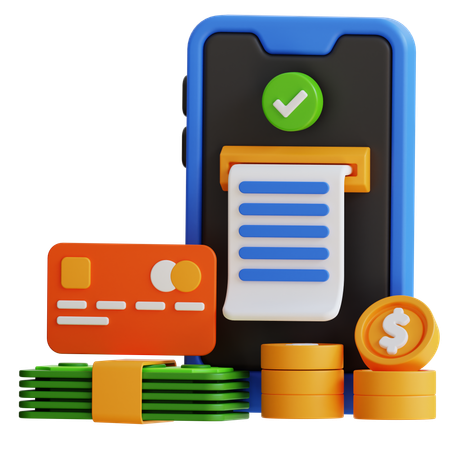 Mobile Payment  3D Icon
