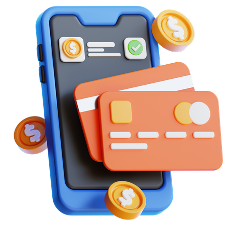Mobile Payment  3D Icon