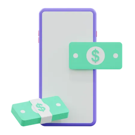 Mobile Payment  3D Illustration