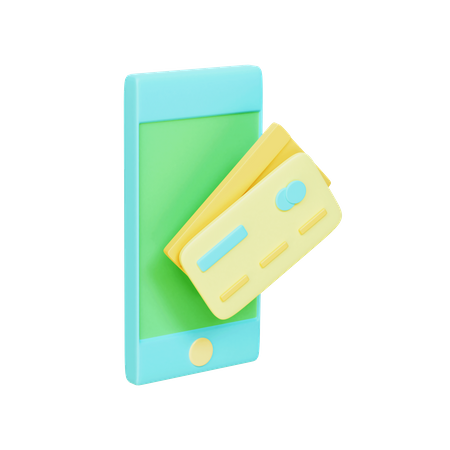 Mobile Payment  3D Illustration