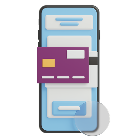 Mobile Payment  3D Illustration