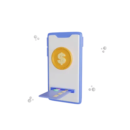 Mobile Payment  3D Illustration