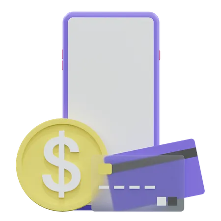 Mobile Payment 3D Illustration