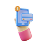 mobile-payment 3d illustration