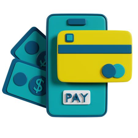 Mobile Payment Options  3D Icon