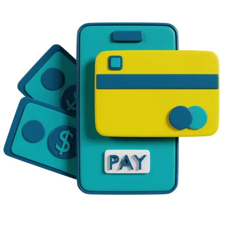 Mobile Payment Options  3D Icon