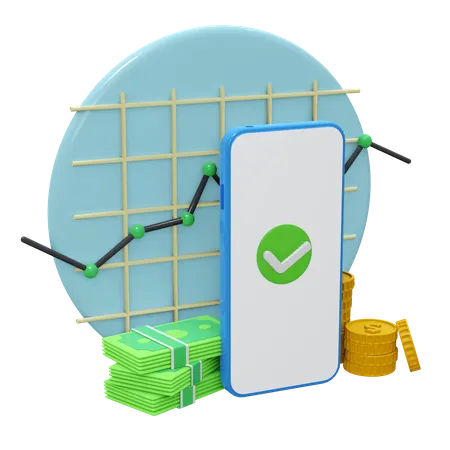 Profit Finance Management 3D Icon