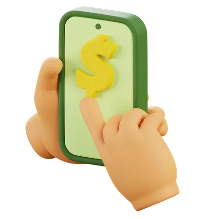 Mobile Payment Transaction  3D Icon