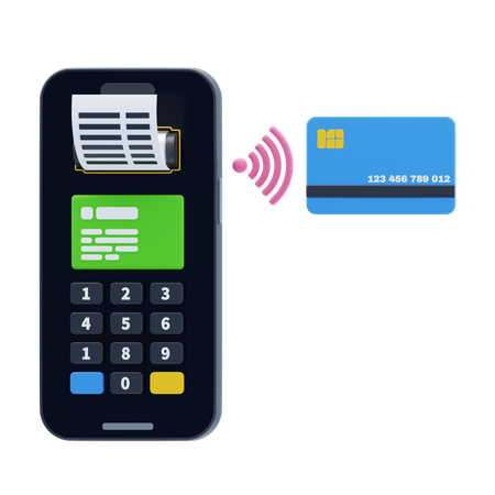 Mobile Payments  3D Icon