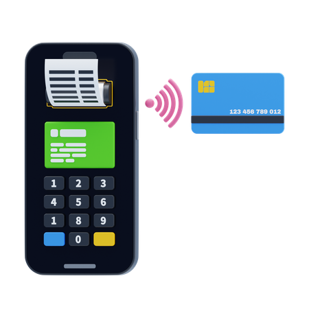 Mobile Payments  3D Icon