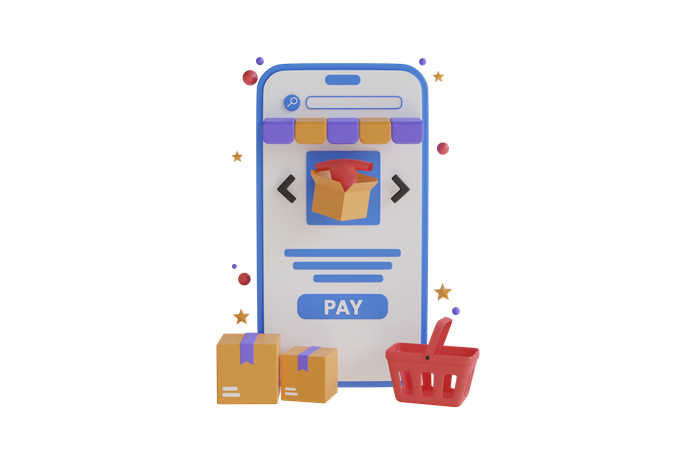Mobile Payments Concept  3D Illustration