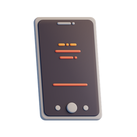 携帯電話  3D Icon