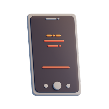 Mobile phone  3D Icon