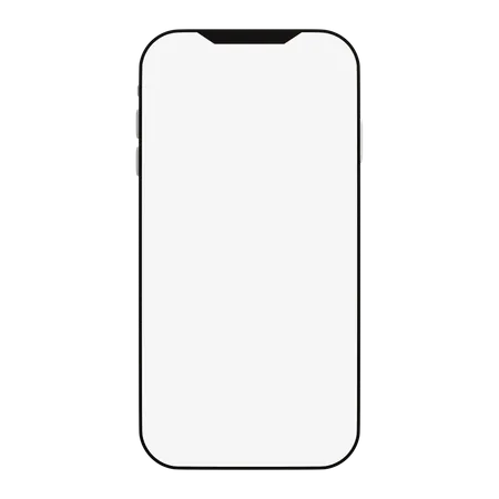 Mobile phone mockup 3D Icon