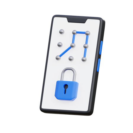 Mobile Pin Code Key  3D Icon