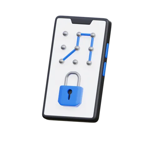 Mobile Pin Code Key  3D Icon