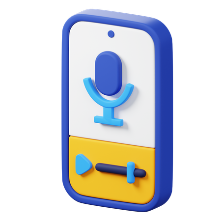 モバイルポッドキャスト  3D Icon