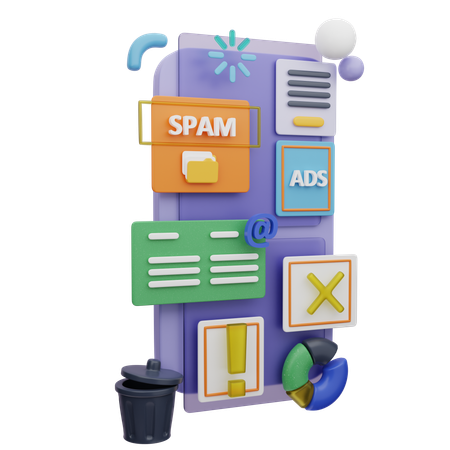 Mobile Popup-Anzeigen  3D Icon