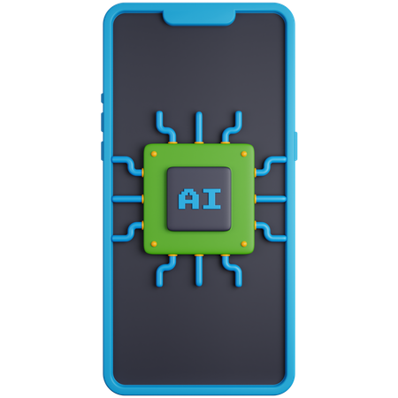 Mobile Processor  3D Icon