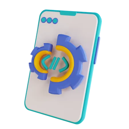 Mobile Programmierung  3D Icon