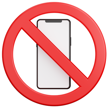 Mobile Prohibited  3D Icon