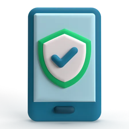 Mobile Protection  3D Icon