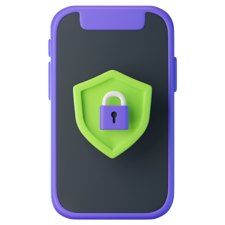 Mobile Protection  3D Icon