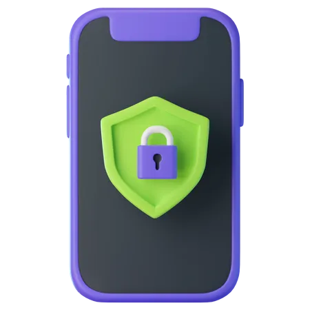 Mobile Protection  3D Icon