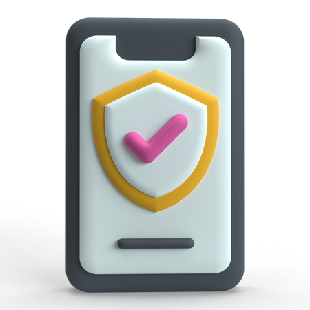 Mobile Protection  3D Icon