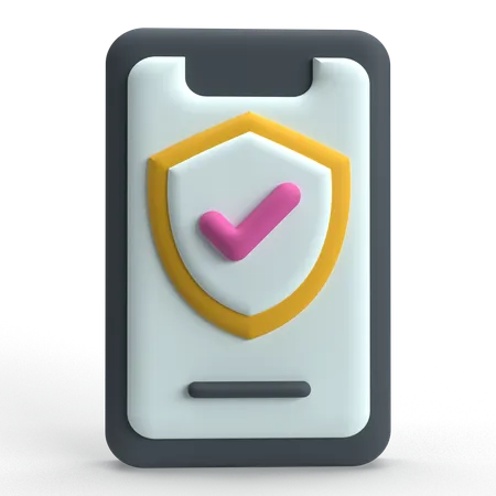 Mobile Protection  3D Icon