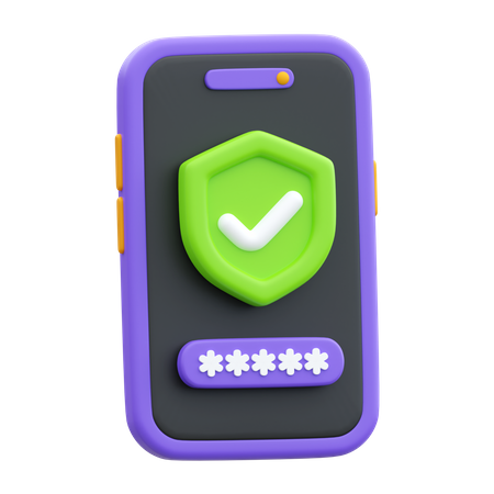 Mobile Protection  3D Icon