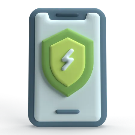 Mobile Protection  3D Icon