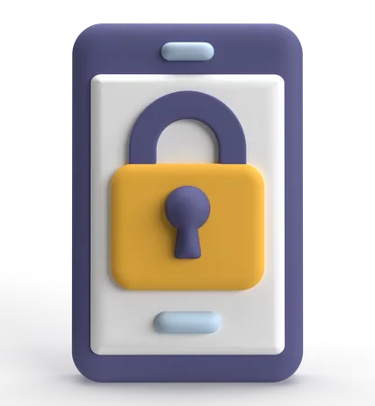 Mobile Protection  3D Icon