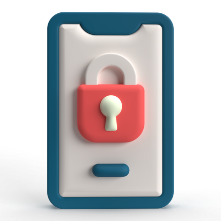 Mobile Protection  3D Icon