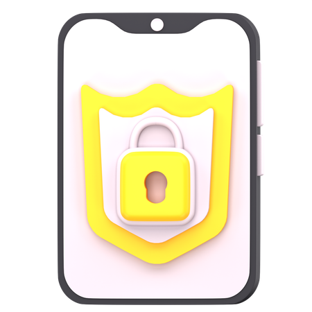 Mobile Protection  3D Icon