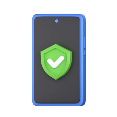 Mobile Protection  3D Icon