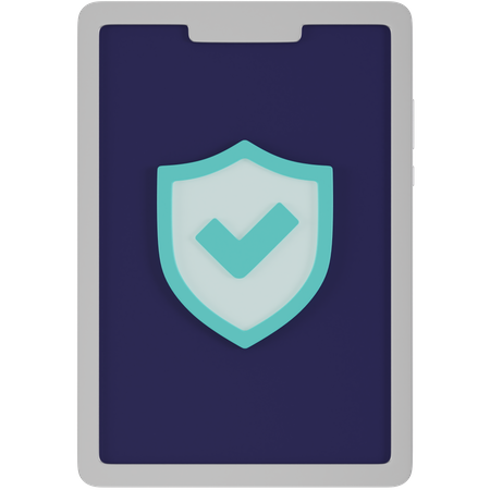 Mobile Protection  3D Icon