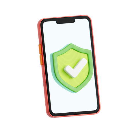 Mobile Protection  3D Icon