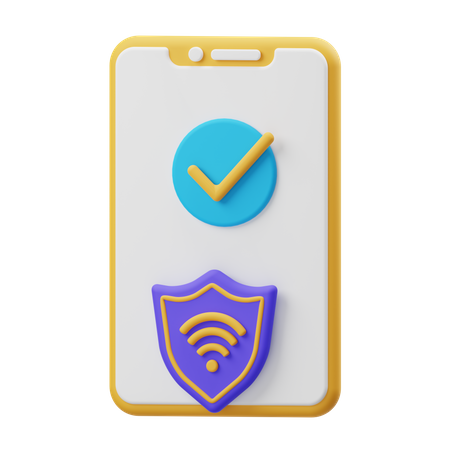 Mobile Protection  3D Illustration