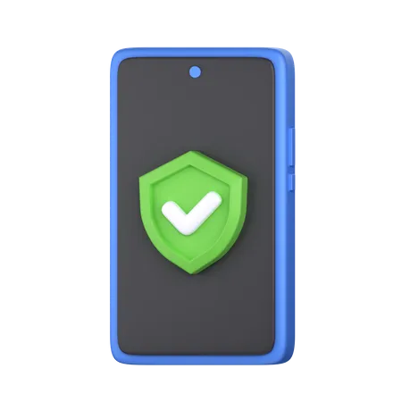 Mobile Protection 3 D Icon Perfect For Cyber Security Theme 3D Icon
