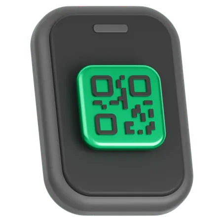 Mobile Qrcode  3D Icon