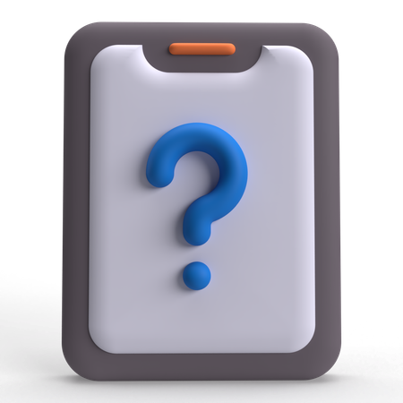 Mobile Question  3D Icon