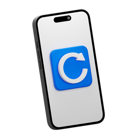 Mobile Refresh  3D Icon