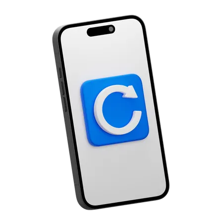 Mobile Refresh  3D Icon