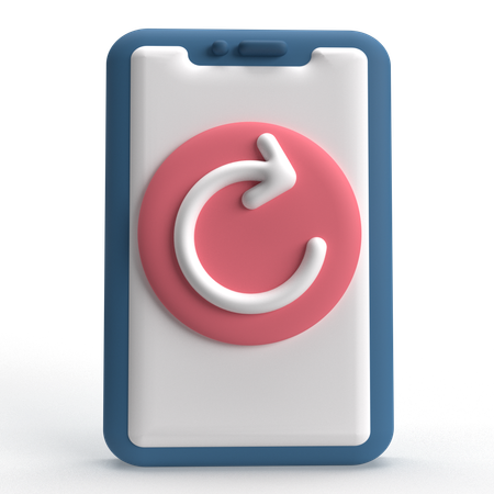 Mobile Reload  3D Icon