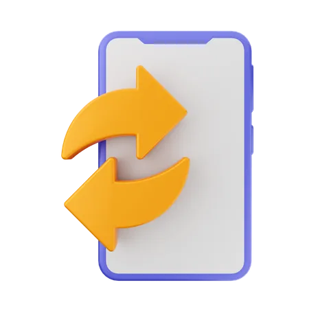 Mobile Reload  3D Icon