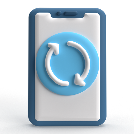Mobile Restart  3D Icon