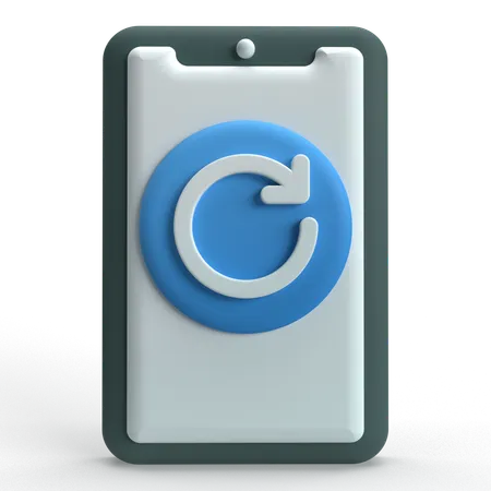 Mobile Restart  3D Icon
