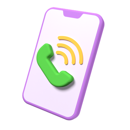 Mobile Ringing  3D Icon